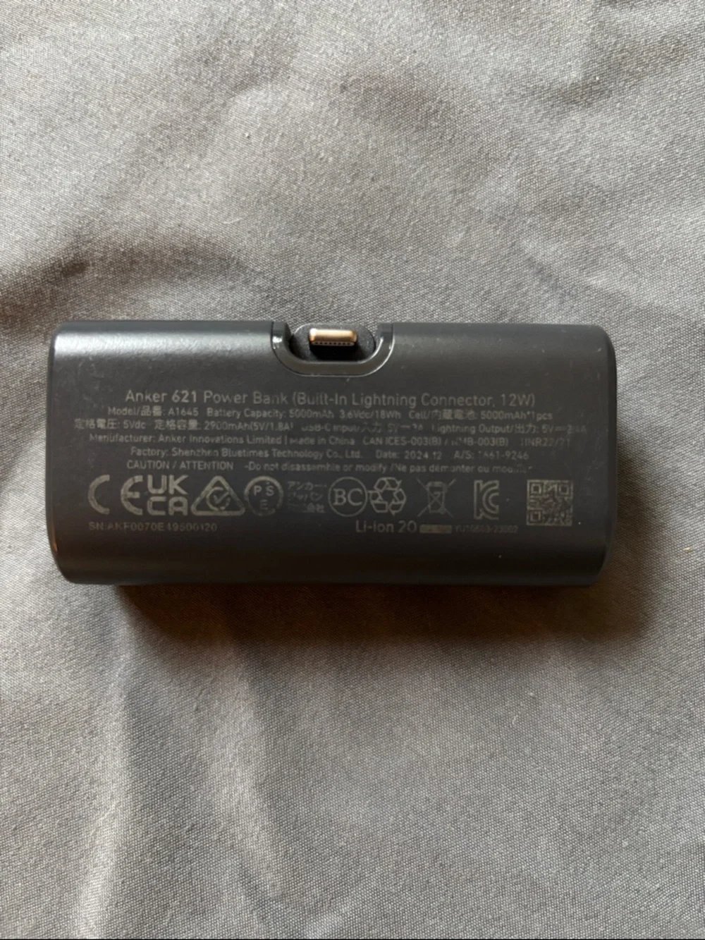 Anker Portable Power Bank iPhone- Charcoal Black Finish